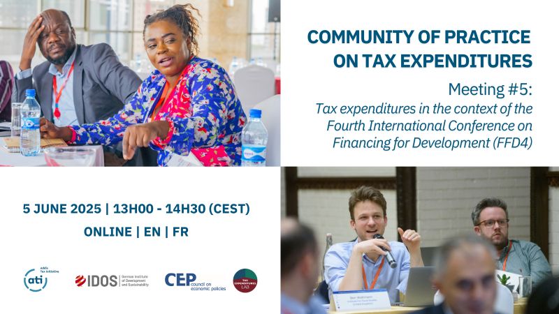 Fifth Virtual Meeting of the Community of Practice on Tax Expenditures graphic