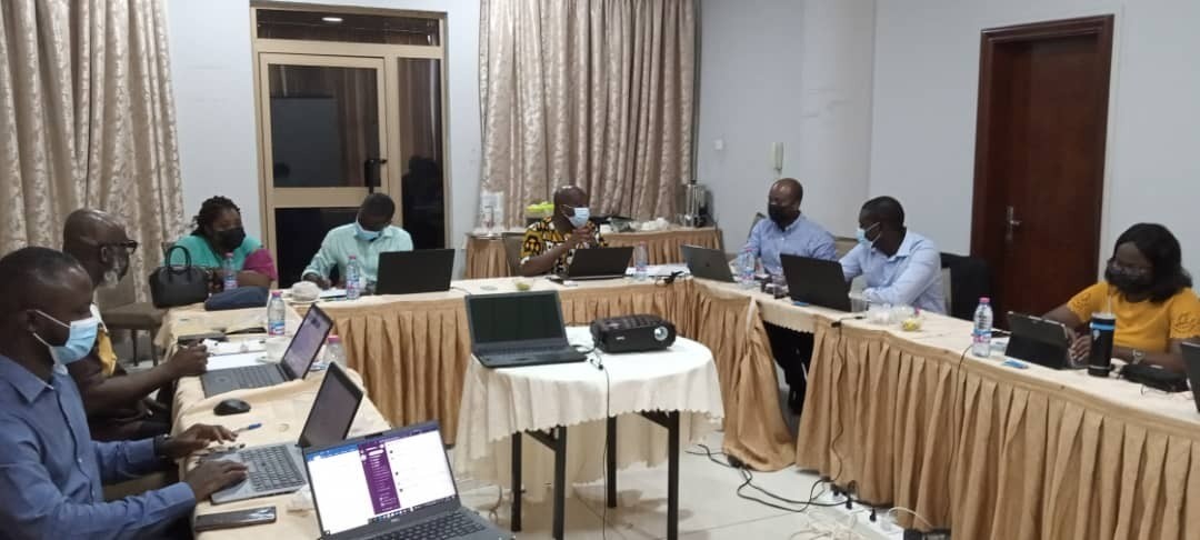 Ghanaian TPU and MoR teams in TaxDev workshop, 21st October 2021.